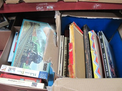 Lot 1051 - Jigsaws, games, ec:- Three Boxes.