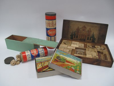 Lot 1358 - Junior and Special Tinkertoy Block Sets,...