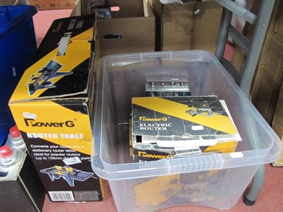 Lot 1164 - A boxed PowerG 1020W electric router and...