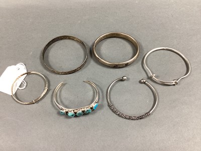 Lot 110 - A Collection of Assorted Bangles, including a...