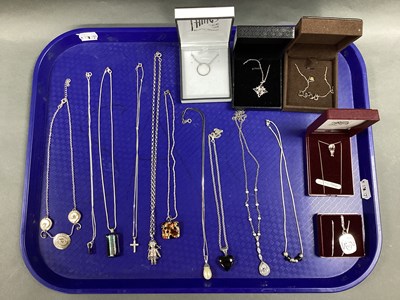Lot 107 - A Collection of "925" and Other Necklaces,...