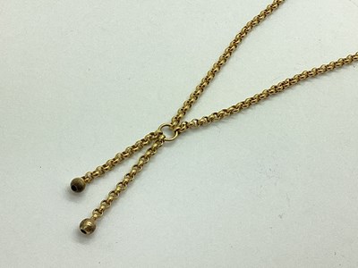 Lot 70 - A Dainty Belcher Link Chain, with integral...
