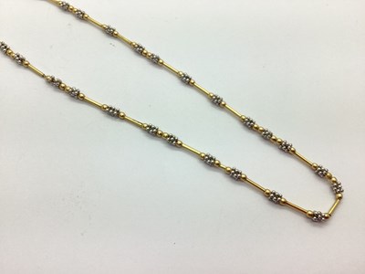 Lot 78 - A Modern Bi-Colour Necklace, with alternate...