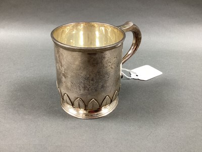 Lot 9 - A Chester Hallmarked Silver Christening Mug, Z...