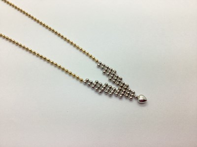 Lot 89 - A Fancy Two-Tone Ball / Bead Necklace, of...