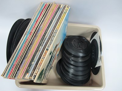 Lot 1008 - Mixed genre vinyl LPs and singles, including...