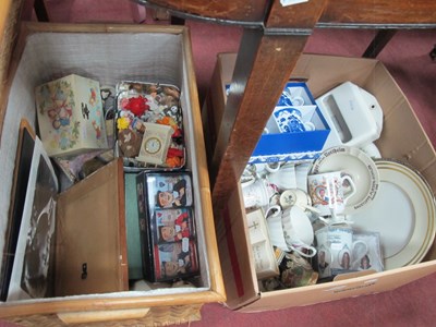 Lot 1192 - Collectables, including two woven chests...
