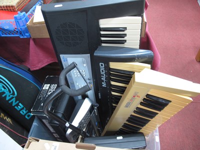 Lot 1366 - Keyboards and electronic devices, including...