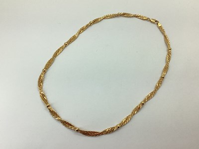 Lot 105 - UNOAERRE 9ct Gold Fancy Link Necklace, of...