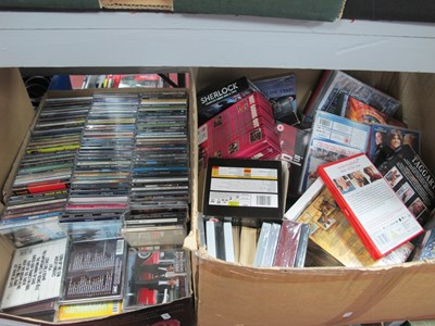 Lot 1072 - CDs, DVDs:- Three Boxes.