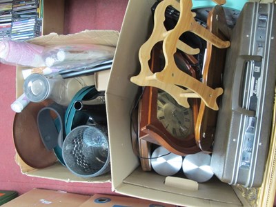 Lot 1104 - Kitchenalia, mirror, vases, clock, Echolac...