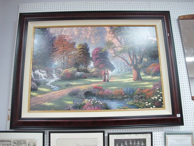 Lot 1481 - After Thomas Kinkade, 'Walk of Faith' limited...