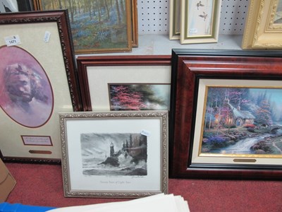 Lot 1471 - After Thomas Kinkade Coloured Prints 'Light of...