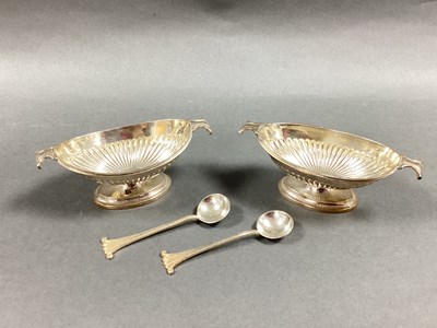 Lot 20 - A Pair of Victorian Hallmarked Silver Salts,...