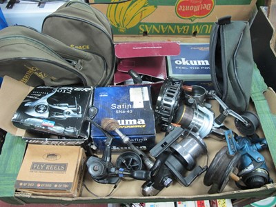 Lot 1084 - Fishing Reels - Okuma (2), whisper, Ninja,...