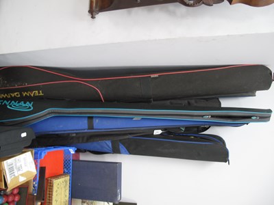 Lot 1364 - Fishing Rods in six carry cases - TF Gear,...