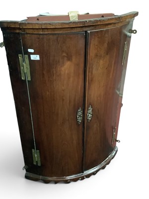 Lot 1491 - XIX Century Mahogany Bow Fronted Corner...