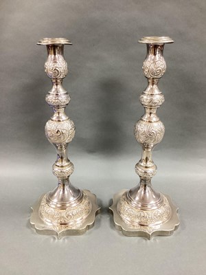 Lot 34 - A Pair of Hallmarked Silver Candlesticks,...