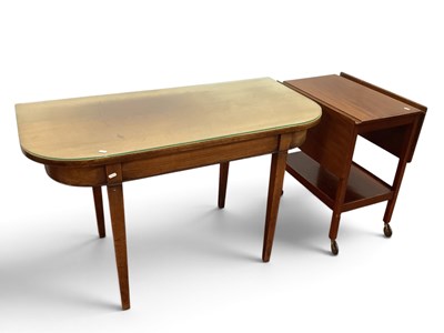 Lot 1498 - XIX Century Mahogany Side Table with curved...