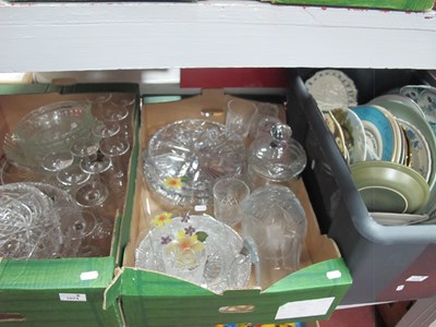 Lot 1074 - Glassware, including large water pitcher,...
