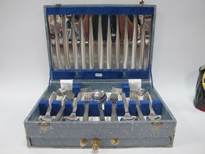 Lot 1286 - A vintage 88-piece Viners Studio stainless...