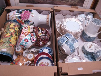 Lot 1012 - Ceramics, including Japanese hand-painted tea...