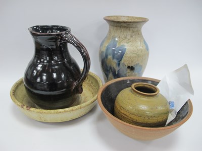 Lot 1264 - Wolfcastle Studio Pottery Jug 23cm high and...
