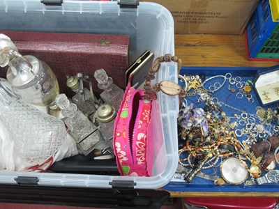 Lot 1092 - Two Claret Jugs, crust set, cutlery, costume...
