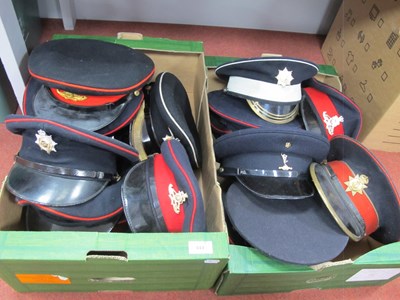 Lot 444 - British Army Headwear Comprising Peaked Dress...