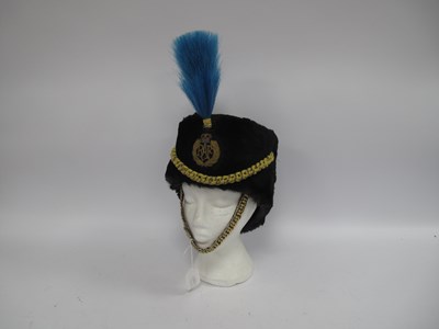 Lot 525 - RAF Musicians Busby Hat with chain link...