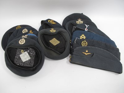 Lot 519 - WWII RAF Officers and Other Ranks Side Caps,...