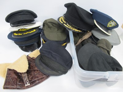 Lot 455 - Civilian Headwear Comprising Chauffer's Peaked...