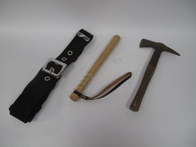 Lot 566 - WWII Era Vintage British Fireman's Hand Axe...