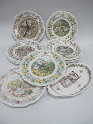 Lot 1235 - Royal Doulton 'Brambly Hedge' Clock, The Four...