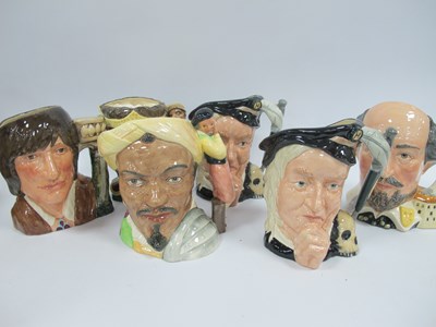 Lot 1003 - Six boxed Royal Doulton large character jugs...