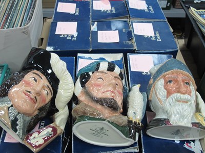 Lot 1088 - Twelve boxed large Royal Doulton character...