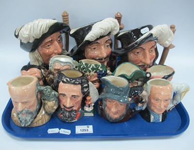 Lot 1253 - Royal Doulton character jugs, including “The...