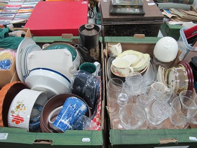 Lot 1173 - Denby green wheat plates, tureens and jugs,...