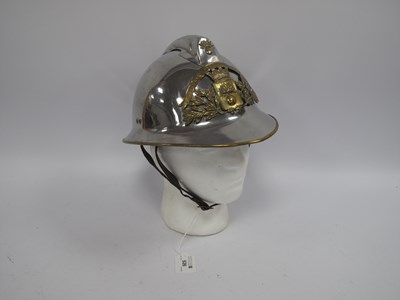 Lot 526 - French Chrome Fire Fighters Helmet model 1933,...
