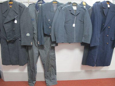 Lot 411 - RAF Uniform Items comprising 3 greatcoats, 3...