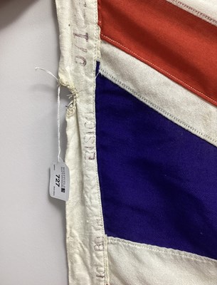 Lot 727 - Large Royal Navy White Ensign Flag with...