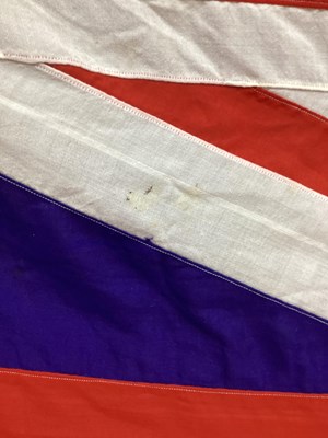Lot 727 - Large Royal Navy White Ensign Flag with...