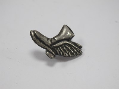 Lot 591 - WWII RAF Late Arrivals Club Winged Boot Badge,...