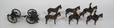 Lot 398 - Lead Royal Horse Artillery Gun and Limber with...