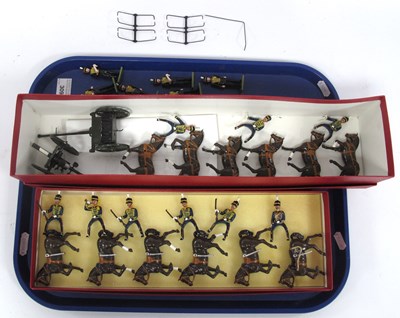 Lot 309 - Lead Field Artillery Gun Limber, with 6 horses...