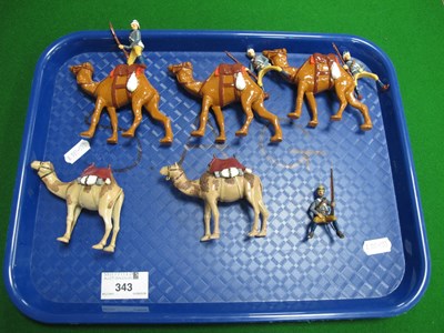 Lot 343 - 5 Modern Lead Figures representing Britain's...