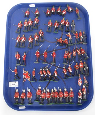 Lot 302 - Quantity of Solid and Hollow Cast Military...