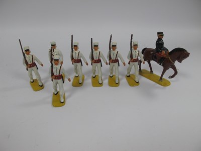 Lot 403 - 8 Hollow Cast Aluminium Figures, representing...