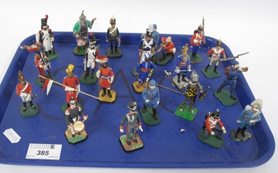 Lot 385 - Quantity of Solid White Metal Figures,...