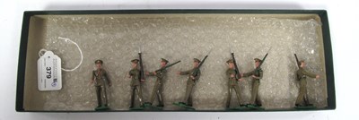 Lot 379 - 7 White Metal Figures depicting inter-war...